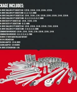 Coupon 🎉 CRAFTSMAN Mechanics Tool Sets 66-Piece Standard (SAE) and Metric Combination Polished Chrome Mechanics Tool Set (3/8-in) 🔥 -Craftsman Official Shop 11670717