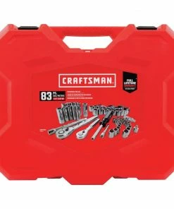 Cheap 😀 CRAFTSMAN Mechanics Tool Sets 83-Piece Standard (SAE) and Metric Combination Polished Chrome Mechanics Tool Set (1/4-in; 3/8-in) 🌟 -Craftsman Official Shop 11670729