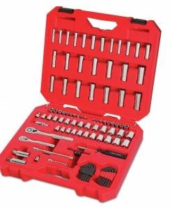 Discount 🔔 CRAFTSMAN Mechanics Tool Sets 105-Piece Standard (SAE) and Metric Combination Polished Chrome Mechanics Tool Set (1/4-in; 3/8-in) 👍 -Craftsman Official Shop 11670784
