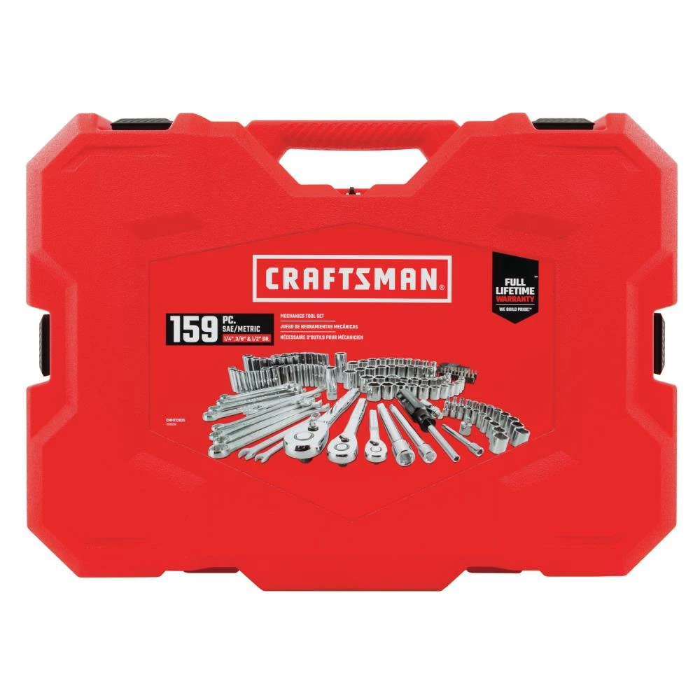 Best Sale π CRAFTSMAN Mechanics Tool Sets 159-Piece Standard (SAE) and Metric Combination Polished Chrome Mechanics Tool Set (1/4-in; 3/8-in) βοΈ 5 Best Sale π CRAFTSMAN Mechanics Tool Sets 159-Piece Standard (SAE) and Metric Combination Polished Chrome Mechanics Tool Set (1/4-in; 3/8-in) βοΈ - Image 5