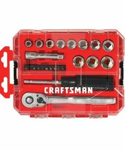Budget 🎁 CRAFTSMAN Mechanics Tool Sets 24-Piece Metric Polished Chrome Mechanics Tool Set (3/8-in) ✔️ -Craftsman Official Shop 11684833