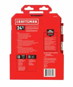 Budget 🎁 CRAFTSMAN Mechanics Tool Sets 24-Piece Metric Polished Chrome Mechanics Tool Set (3/8-in) ✔️ -Craftsman Official Shop 11684839