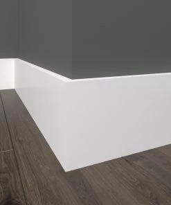 Deals 🔥 EverTrue 11/16-in 8-ft Primed MDF Baseboard Moulding 🔔 -Craftsman Official Shop 11865110