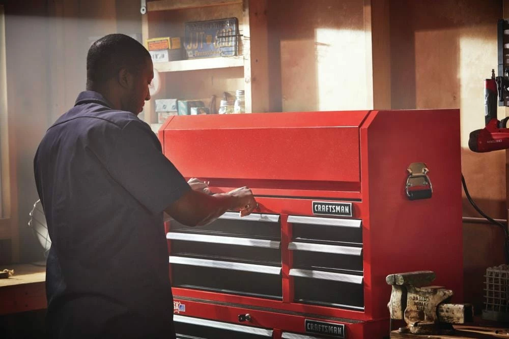 New π CRAFTSMAN Top Tool Chests 2000 Series 40.5-in W x 24.5-in H 6-Drawer Steel Tool Chest (Red) π 17 New π CRAFTSMAN Top Tool Chests 2000 Series 40.5-in W x 24.5-in H 6-Drawer Steel Tool Chest (Red) π - Image 17