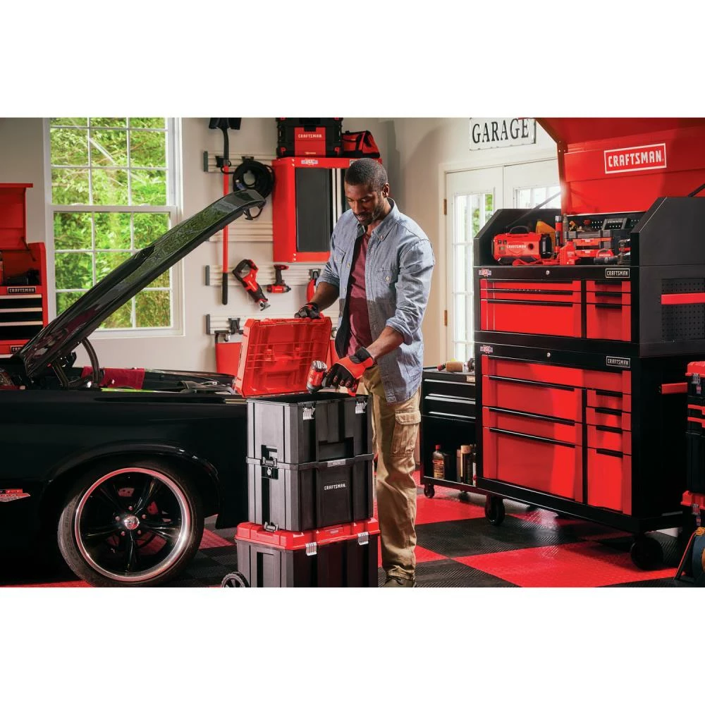 Top 10 ⭐ CRAFTSMAN Portable Tool Boxes VERSASTACK System 20-in Red Plastic Wheels Lockable Tool Box ✔️ 11 Top 10 ⭐ CRAFTSMAN Portable Tool Boxes VERSASTACK System 20-in Red Plastic Wheels Lockable Tool Box ✔️ - Image 11