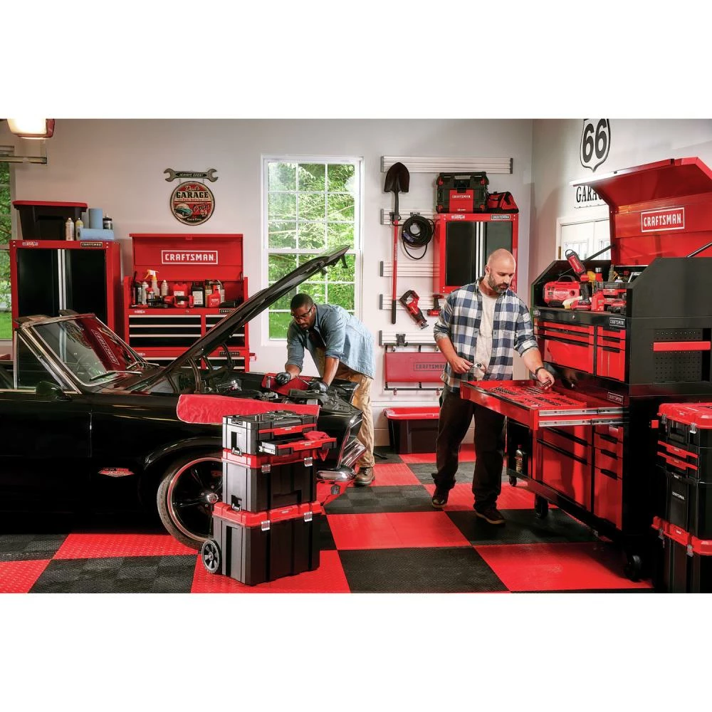 Top 10 ⭐ CRAFTSMAN Portable Tool Boxes VERSASTACK System 20-in Red Plastic Wheels Lockable Tool Box ✔️ 12 Top 10 ⭐ CRAFTSMAN Portable Tool Boxes VERSASTACK System 20-in Red Plastic Wheels Lockable Tool Box ✔️ - Image 12