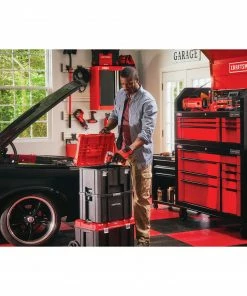 Cheap 💯 CRAFTSMAN Portable Tool Boxes VERSASTACK System 17-in Red Plastic Lockable Tool Box 🔥 -Craftsman Official Shop 12001309