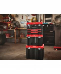 Cheapest 🎉 CRAFTSMAN Portable Tool Boxes VERSASTACK System 17-in 2-Drawer Black Plastic Tool Box 🎁 -Craftsman Official Shop 12004021