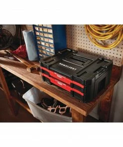Cheapest 🎉 CRAFTSMAN Portable Tool Boxes VERSASTACK System 17-in 2-Drawer Black Plastic Tool Box 🎁 -Craftsman Official Shop 12004029