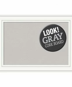 Wholesale 🛒 Amanti Art Memo Boards Craftsman White Frame Collection 28.88-in W x 20.88-in H Landscape or Portrait Bulletin Board 💯