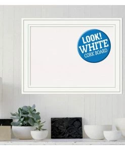 Outlet 🤩 Amanti Art Memo Boards Craftsman White Frame Collection 32.88-in W x 24.88-in H Landscape or Portrait Bulletin Board 🔥 -Craftsman Official Shop 12051410
