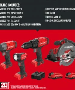Best Sale 😀 CRAFTSMAN Power Tool Combo Kits V20 4-Tool 20-Volt Max Power Tool Combo Kit Case (2-Batteries Included and Charger Included) ❤️ 13 Best Sale 😀 CRAFTSMAN Power Tool Combo Kits V20 4-Tool 20-Volt Max Power Tool Combo Kit Case (2-Batteries Included and Charger Included) ❤️ -Craftsman Official Shop 12072045