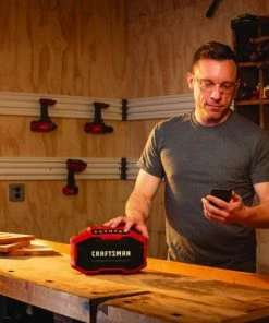 Flash Sale ⭐ CRAFTSMAN Jobsite Radios V20 20-Volt Max Cordless Jobsite Bluetooth Speaker 👏 -Craftsman Official Shop 12115506