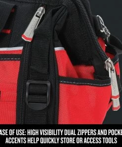 Cheap 👏 CRAFTSMAN Tool Bags VERSASTACK Red/Black Polyester 17-in Zippered Tool Bag 🔥 -Craftsman Official Shop 12182025