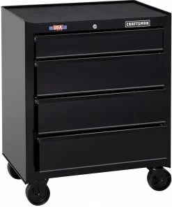 Cheap 🌟 CRAFTSMAN Bottom Tool Cabinets 1000 Series 26.5-in W x 32.5-in H 4-Drawer Steel Rolling Tool Cabinet (Black) 🤩 -Craftsman Official Shop 12459508 scaled