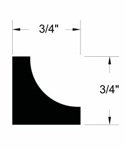 Best Pirce 🔥 EverTrue Craftsman 3/4-in x 8-ft Unfinished Vinyl Cove Moulding 🔔 -Craftsman Official Shop 12492987