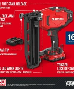 Cheap 🎉 CRAFTSMAN Nailers V20 16-Gauge 20-Volt Max Cordless Finish Nailer ⭐ -Craftsman Official Shop 14207135