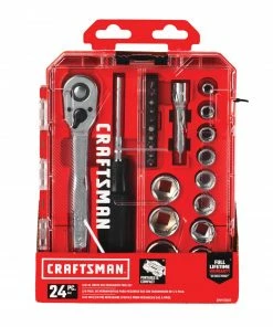 Hot Sale π€© CRAFTSMAN Mechanics Tool Sets 24-Piece Standard (SAE) Polished Chrome Mechanics Tool Set (3/8-in;) π 9 Hot Sale π€© CRAFTSMAN Mechanics Tool Sets 24-Piece Standard (SAE) Polished Chrome Mechanics Tool Set (3/8-in;) π -Craftsman Official Shop 14207229