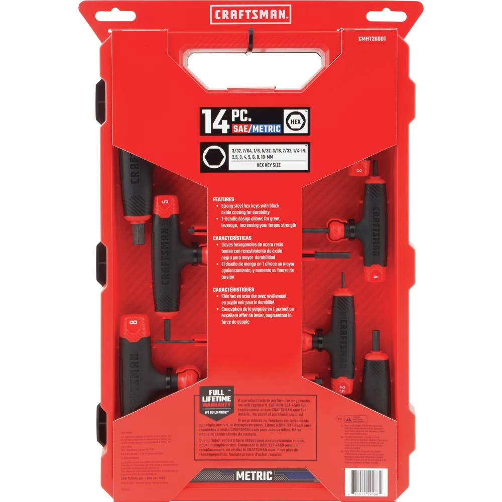 Best Sale π CRAFTSMAN Hex Keys & Torx Keys 14-key Standard (Sae) and Metric Combination Hex Key Set π 5 Best Sale π CRAFTSMAN Hex Keys & Torx Keys 14-key Standard (Sae) and Metric Combination Hex Key Set π - Image 5