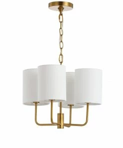 Best deal π Safavieh Chandeliers Elias 4-Light Brass Gold Craftsman Chandelier βοΈ