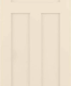 Flash Sale π ReliaBilt Slab Doors Shaker 32-in x 80-in Cream-N-Sugar 3-Panel Craftsman β