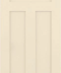 Outlet 😍 ReliaBilt Slab Doors Shaker 24-in x 80-in Cream-N-Sugar 3-Panel Craftsman 🎉