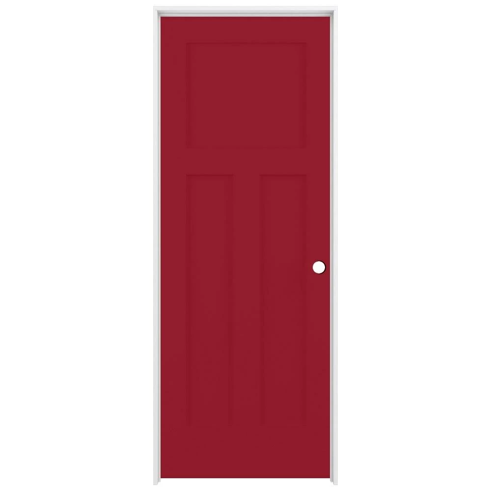 Cheap β ReliaBilt Prehung Interior Doors Shaker 28-in x 80-in Barn Red 3-Panel Craftsman Solid Core Prefinished Pine MDF Right Hand Inswing Single Prehung Interior Door π 1 Cheap β ReliaBilt Prehung Interior Doors Shaker 28-in x 80-in Barn Red 3-Panel Craftsman Solid Core Prefinished Pine MDF Right Hand Inswing Single Prehung Interior Door π