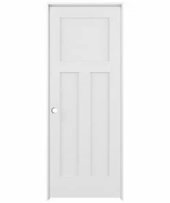 Cheapest 🌟 ReliaBilt Prehung Interior Doors Shaker 28-in x 80-in White 3-Panel Craftsman Solid Core Prefinished Pine MDF Right Hand Inswing Single Prehung Interior Door ✨