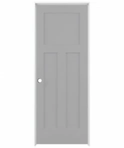 Brand new π American Building Supply Prehung Interior Doors Shaker 28-in x 80-in Driftwood 3-Panel Craftsman Solid Core Prefinished Pine MDF Right Hand Inswing Single Prehung Interior Door π