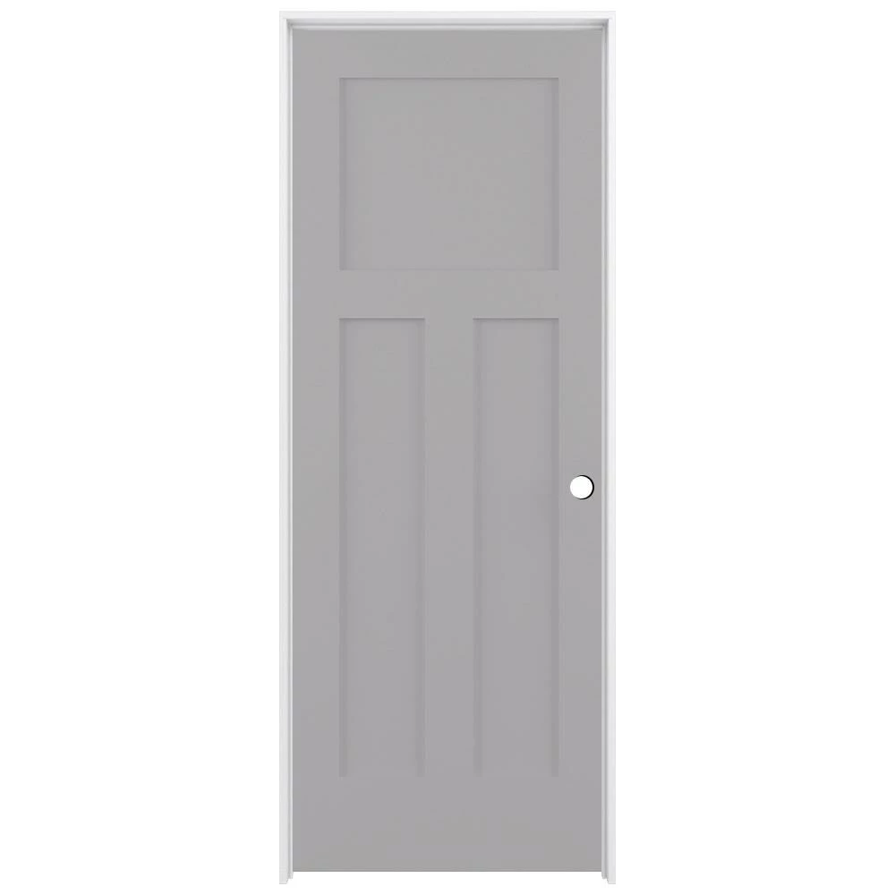 New π American Building Supply Prehung Interior Doors Shaker 28-in x 80-in Driftwood 3-Panel Craftsman Solid Core Prefinished Pine MDF Left Hand Inswing Single Prehung Interior Door π 1 New π American Building Supply Prehung Interior Doors Shaker 28-in x 80-in Driftwood 3-Panel Craftsman Solid Core Prefinished Pine MDF Left Hand Inswing Single Prehung Interior Door π