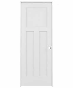 Best deal β¨ American Building Supply Prehung Interior Doors Shaker 30-in x 80-in White 3-Panel Craftsman Solid Core Prefinished Pine MDF Left Hand Inswing Single Prehung Interior Door π