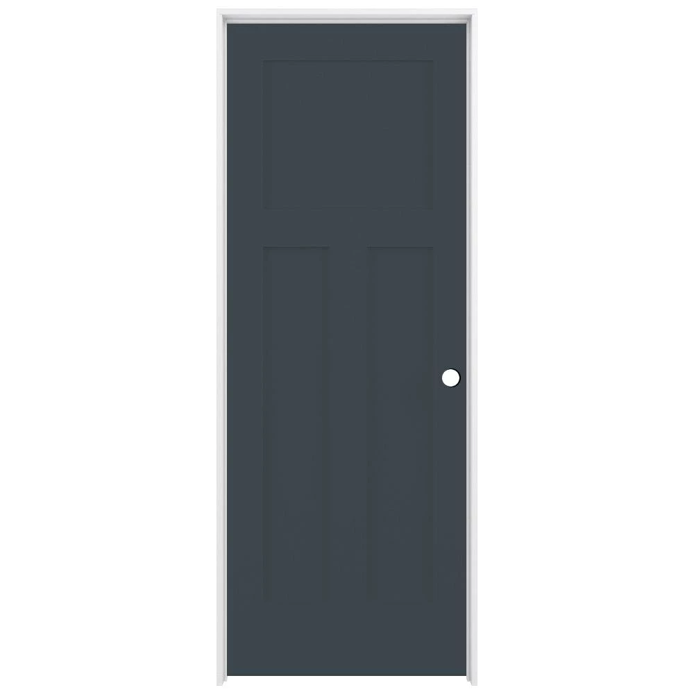 Buy π American Building Supply Prehung Interior Doors Shaker 30-in x 80-in Slate 3-Panel Craftsman Solid Core Prefinished Pine MDF Left Hand Inswing Single Prehung Interior Door βοΈ 1 Buy π American Building Supply Prehung Interior Doors Shaker 30-in x 80-in Slate 3-Panel Craftsman Solid Core Prefinished Pine MDF Left Hand Inswing Single Prehung Interior Door βοΈ