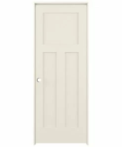 Best deal 🎉 American Building Supply Prehung Interior Doors Shaker 30-in x 80-in Moonglow 3-Panel Craftsman Solid Core Prefinished Pine MDF Right Hand Inswing Single Prehung Interior Door 🤩