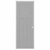 Hot Sale 🧨 American Building Supply Prehung Interior Doors Shaker 24-in x 80-in Driftwood 3-Panel Craftsman Solid Core Prefinished Pine MDF Left Hand Inswing Single Prehung Interior Door ✨