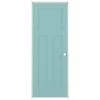 Outlet ✔️ American Building Supply Prehung Interior Doors Shaker 28-in x 80-in Sea Mist 3-Panel Craftsman Solid Core Prefinished Pine MDF Left Hand Inswing Single Prehung Interior Door 🛒