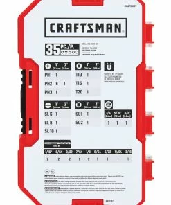Coupon 🛒 CRAFTSMAN Screwdriver Bits Screwdriver Bit Set Drill/Driver (35-Piece) 🌟 -Craftsman Official Shop 15152471