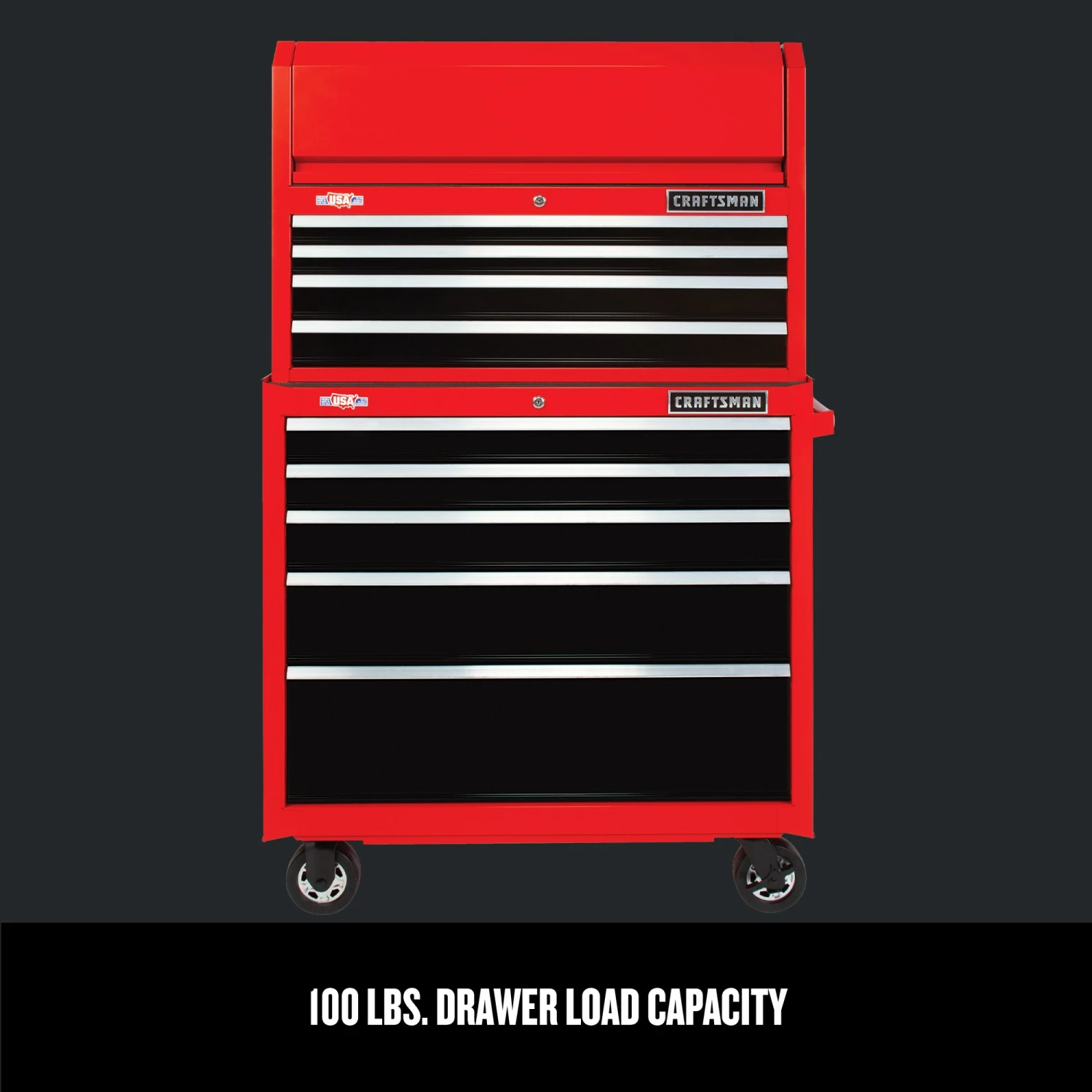 Brand new π CRAFTSMAN Top Tool Chests 2000 Series 37-in W x 24.5-in H 4-Drawer Steel Tool Chest (Red) 𧨠3 Brand new π CRAFTSMAN Top Tool Chests 2000 Series 37-in W x 24.5-in H 4-Drawer Steel Tool Chest (Red) 𧨠- Image 3