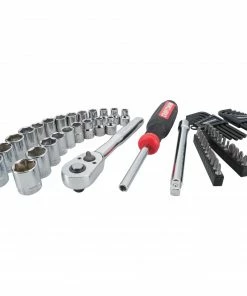 Craftsman Official Shop 11 Budget ๐ CRAFTSMAN Mechanics Tool Sets 63-Piece Standard (SAE) and Metric Combination Chrome Mechanics Tool Set (3/8-in) โ๏ธ
