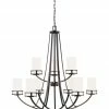Top 10 ⭐ Sea Gull Lighting Chandeliers Robie 9-Light Bronze Craftsman Chandelier 🔥