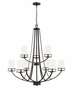 Top 10 β Sea Gull Lighting Chandeliers Robie 9-Light Bronze Craftsman Chandelier π₯