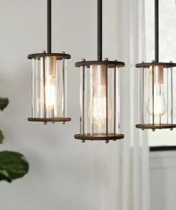 Flash Sale π Kichler Pendant Lighting Loman Matte Black and Brushed Nickel Craftsman Clear Glass Cylinder Mini Pendant Light π€© 19 Flash Sale π Kichler Pendant Lighting Loman Matte Black and Brushed Nickel Craftsman Clear Glass Cylinder Mini Pendant Light π€© -Craftsman Official Shop 15876250