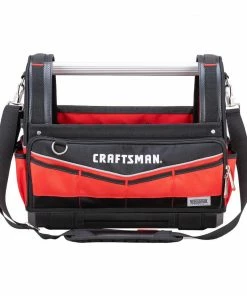 Best Sale 🔥 CRAFTSMAN Tool Bags Versastack Red and Black Polyester 17-in Tool Tote 😍 -Craftsman Official Shop 16493732