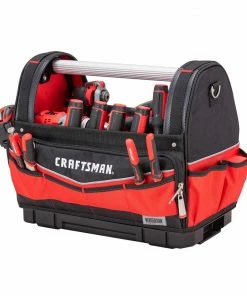Best Sale 🔥 CRAFTSMAN Tool Bags Versastack Red and Black Polyester 17-in Tool Tote 😍 -Craftsman Official Shop 16493739