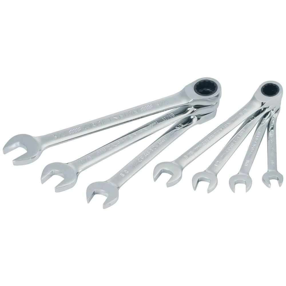 Brand new π CRAFTSMAN Ratchet Wrenches & Sets 7-Piece Set 12-Point Standard (SAE) Ratchet Wrench Set 𧨠3 Brand new π CRAFTSMAN Ratchet Wrenches & Sets 7-Piece Set 12-Point Standard (SAE) Ratchet Wrench Set 𧨠- Image 3