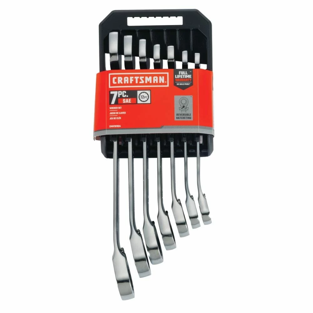 Hot Sale π CRAFTSMAN Ratchet Wrenches & Sets 7-Piece Set 12-Point Standard (SAE) Ratchet Wrench Set π 4 Hot Sale π CRAFTSMAN Ratchet Wrenches & Sets 7-Piece Set 12-Point Standard (SAE) Ratchet Wrench Set π - Image 4