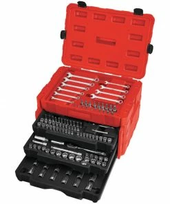 Best Pirce ⌛ CRAFTSMAN Mechanics Tool Sets 268-Piece Standard (SAE) and Metric Combination Polished Chrome Mechanics Tool Set (1/4-in; 3/8-in) 👍