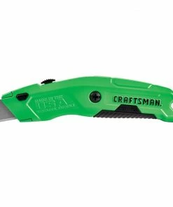 Promo ❤️ CRAFTSMAN Utility Knives HI-VIS Quick Change 3-Blade Retractable Utility Knife with On Tool Blade Storage 🤩