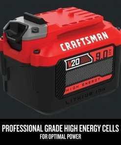 Buy 🎉 CRAFTSMAN Power Tool Batteries & Chargers V20 20-Volt Max 9 Amp-Hour Lithium Power Tool Battery 🎁 -Craftsman Official Shop 17585416