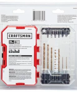 Flash Sale 😍 CRAFTSMAN Twist Drill Bits 21-Piece Assorted x Set Titanium Twist Drill Bit Set 🔥 -Craftsman Official Shop 17881182