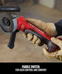 Cheapest 🔔 CRAFTSMAN Angle Grinders V20 4.5-in 20-Volt Max Paddle Switch Brushless Cordless Angle Grinder ⌛ -Craftsman Official Shop 18155081